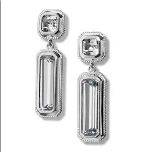 Monica Rich Kosann Rock Crystal Sterling Silver earrings